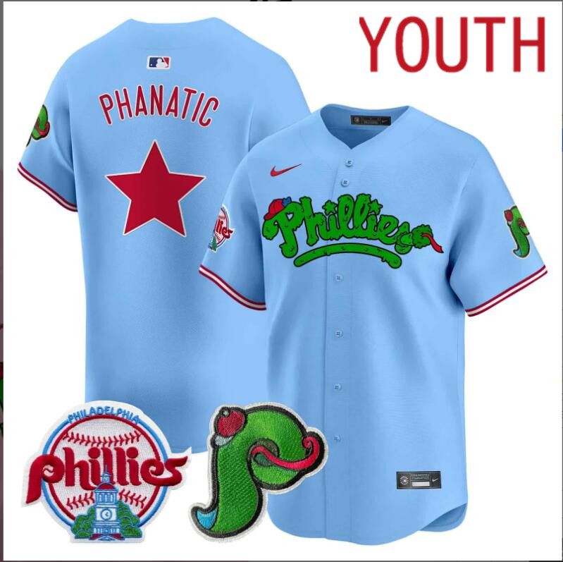 Youth Philadelphia Phillies  Phanatic blue Limited 2024 MLB Nike jersey->youth nfl jersey->Youth Jersey